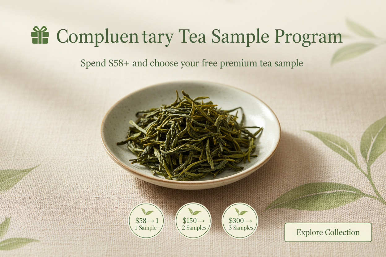 Complimentary Tea Sample Program Banner